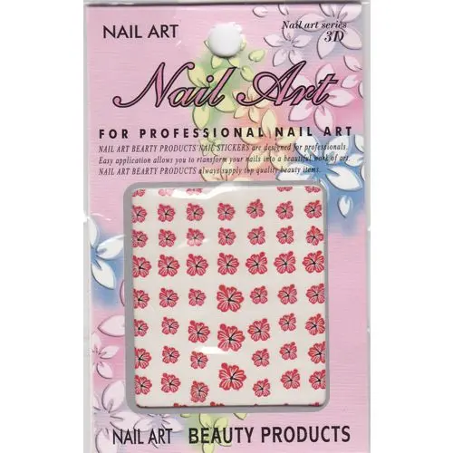 Rózsaszín 3D matrica, hibiszkusz virág