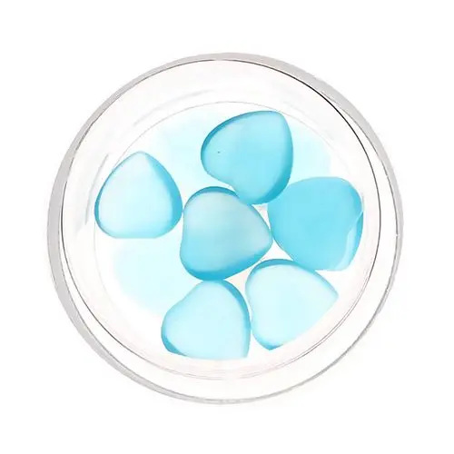 Körömdíszítő kövek – szívecskék, világoskék