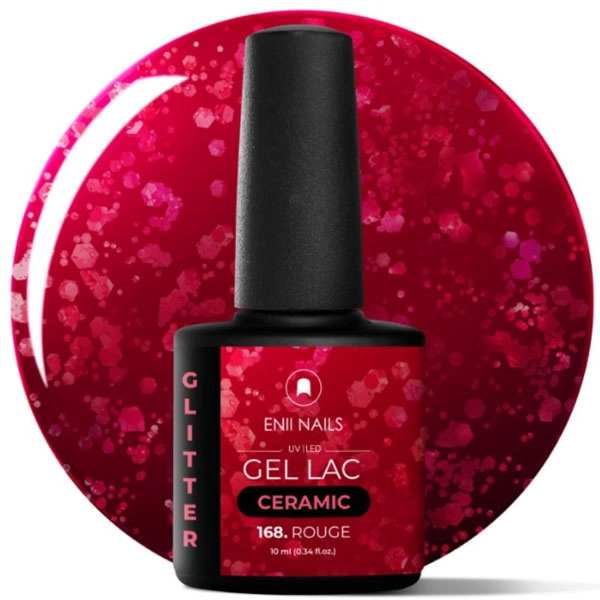 168 Rouge, 10ml - UV gél lakk Ceramic