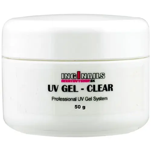 UV zselé Inginails - Clear, 50g