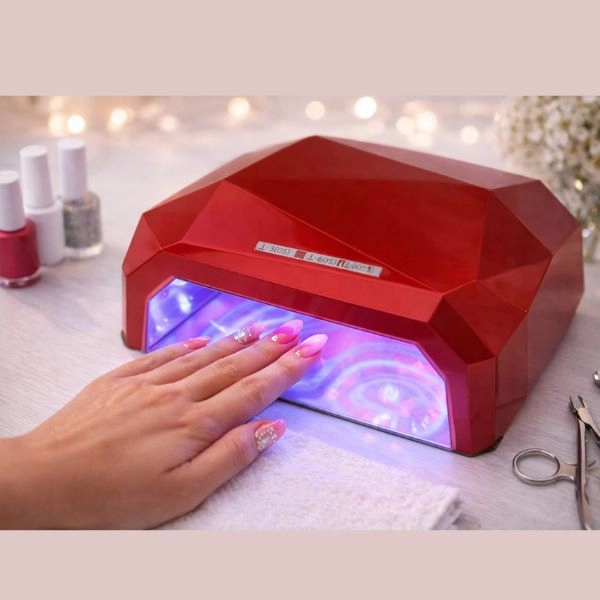 Kombinált LED + CCFL 36W lámpa - piros,lámpa körömre