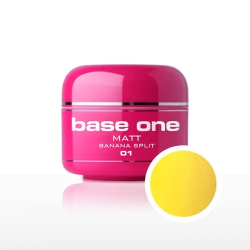 Gel Silcare Base One Matt - Banana Split 01, 5g