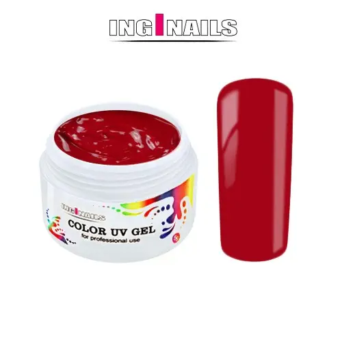 Színes 4D zselé Inginails - Dark Red 5g