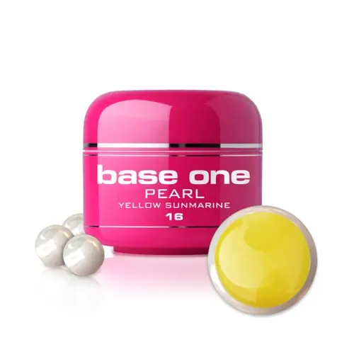 Gel Silcare Base One Pearl - Yellow Sunmarine 16, 5g