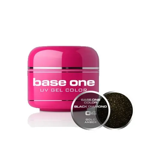 Gel Silcare Base One Black Diamond - Gold Amber 04, 5g