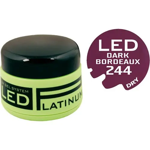 LED UV színes zselé - 244 Dark Bordeaux, 9g 