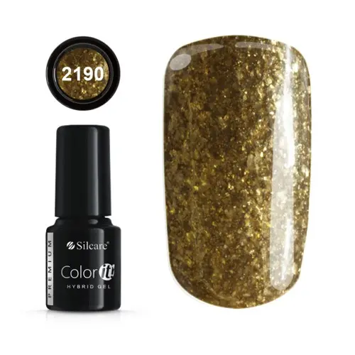 Gél lakk -Silcare Color IT Premium Gold 2190, 6g/gél lakk készítés