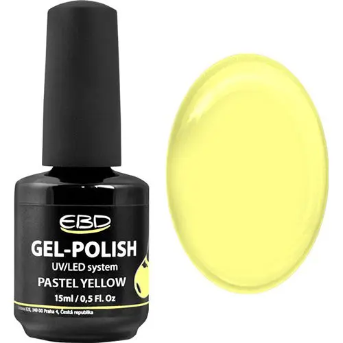 UV gél lakk – Pastel Yellow 259, 15ml/gél lakk készítés