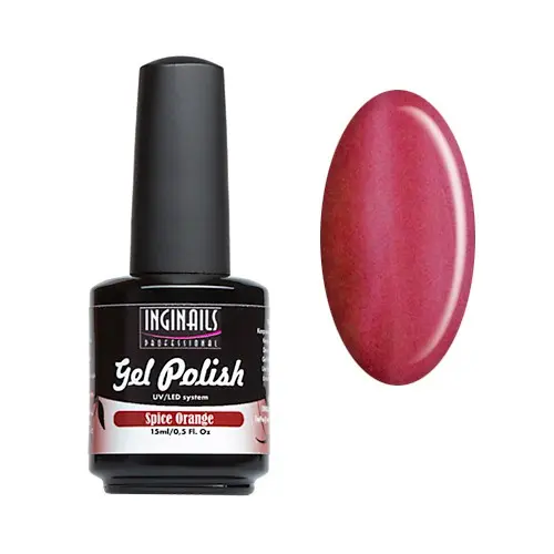 UV gél lakk Inginails Professional 15ml - Spice Orange/gél lakk készítés