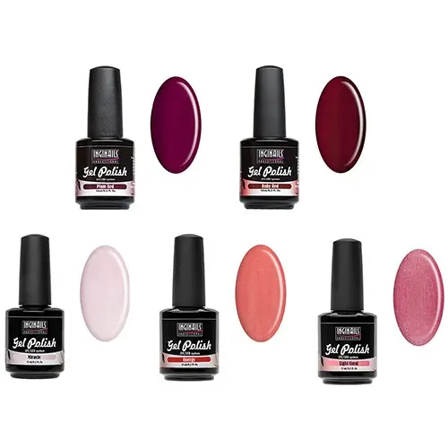 UV gél lakk készlet kicsi, 5db - gyönygyházfényes/gél lakk készítés