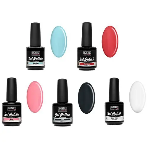 UV gél lakk készlet kicsi, 5db - pasztel/gél lakk készítés