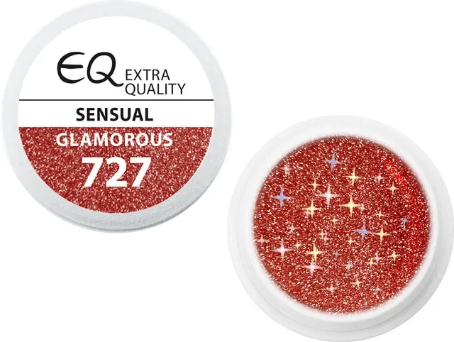 Extra Quality GLAMOURUS színes UV zselé - SENSUAL 727, 5g