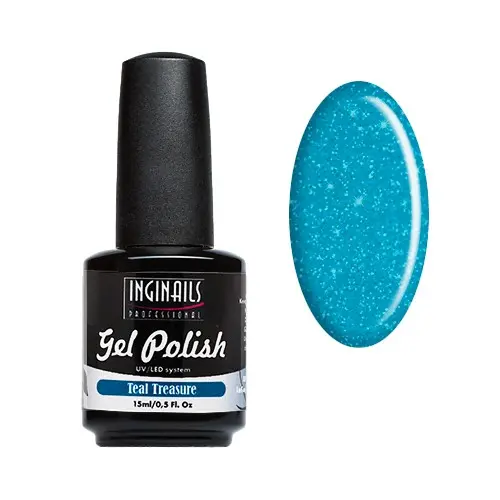 UV gél lakk Inginails Professional - Teal Treasure/gél lakk készítés