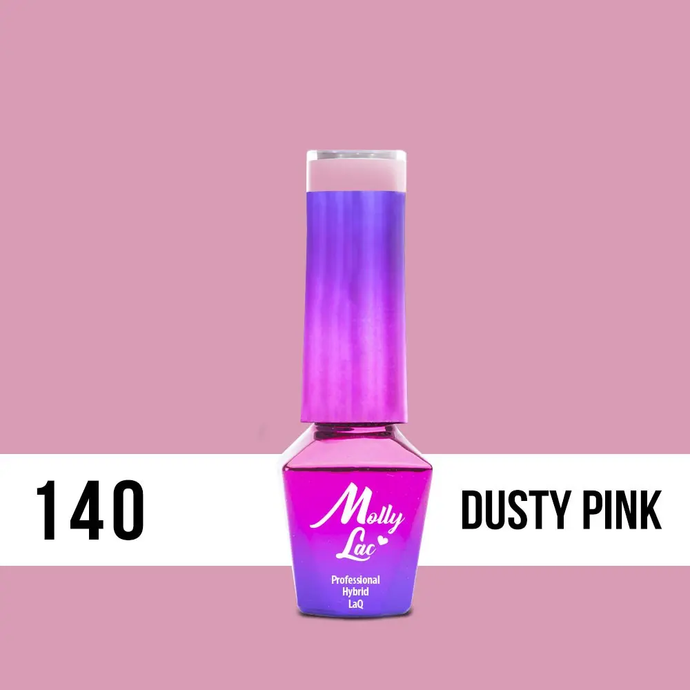 MOLLY LAC gél lakk Flamingo - Dusty Pink140, 5ml/gél lakk készítés
