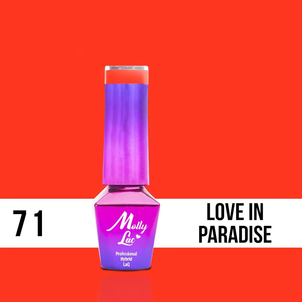 MOLLY LAC UV/LED gél lakk Women in Paradise - Love in Paradise 71, 10ml/gél lakk készítés