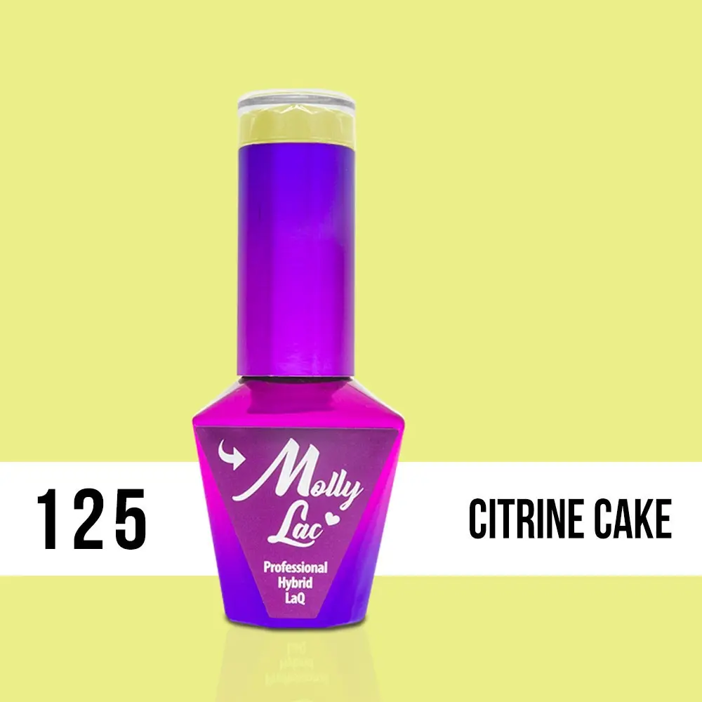 MOLLY LAC UV/LED gél lakk Yoghurt - Citrine Cake 125, 10ml/gél lakk készítés