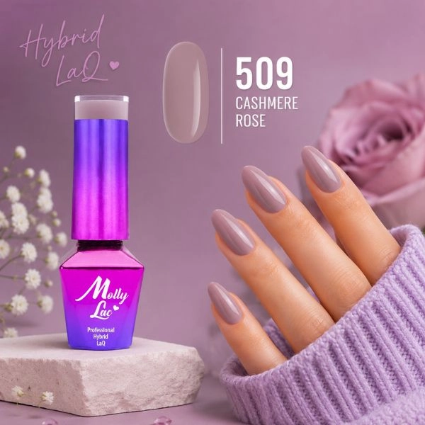 MOLLY LAC UV/LED gél lakk Delicate Women - Pleasant To The Touch 63, 5ml/gél lakk készítés