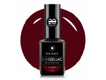 ENII LUX GEL LAC, 24 - Cherry, 11ml/gél lakk készítés