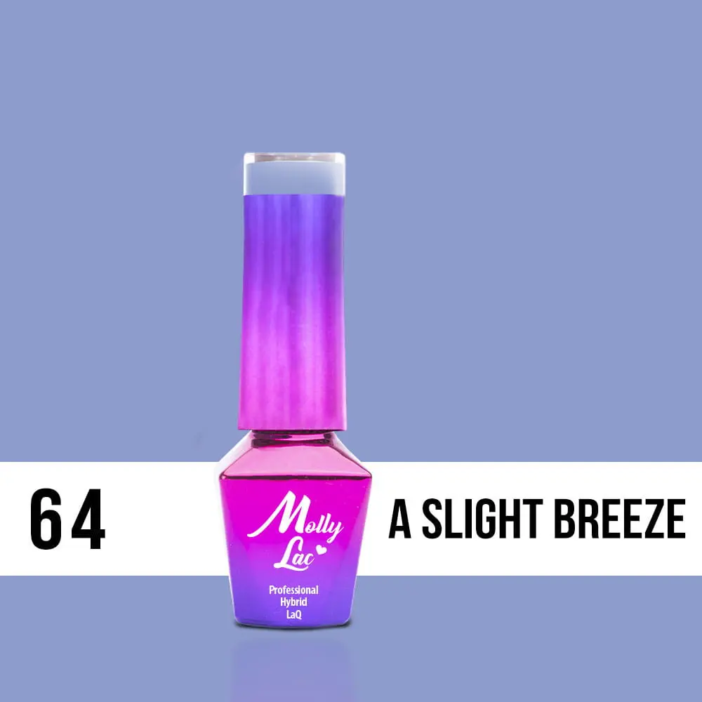 MOLLY LAC UV/LED gél lakk Delicate Woman - A Slight Breeze 64, 10ml/gél lakk készítés