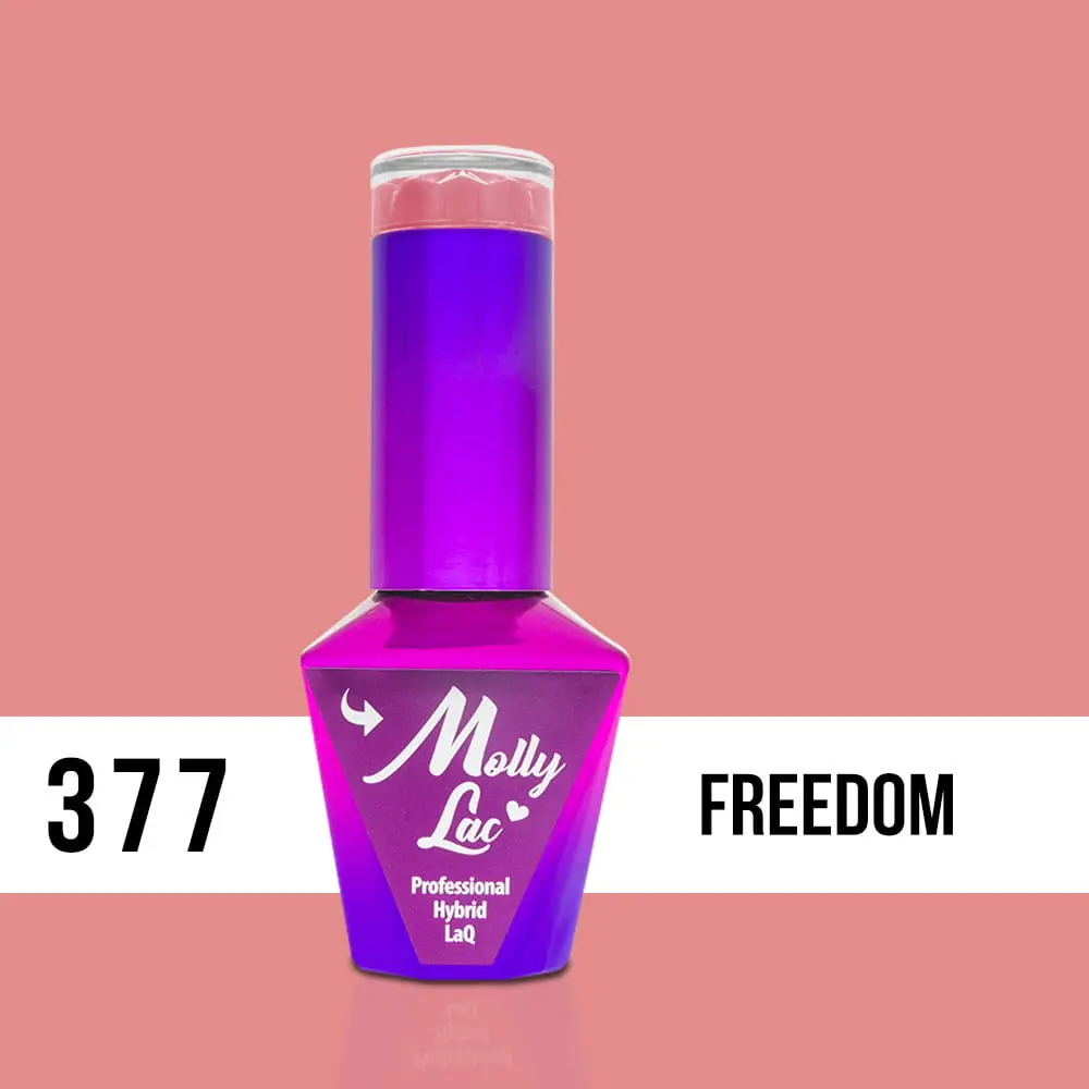 MOLLY LAC UV/LED Pin Up Girl - Freedom 377, 10ml/gél lakk készítés
