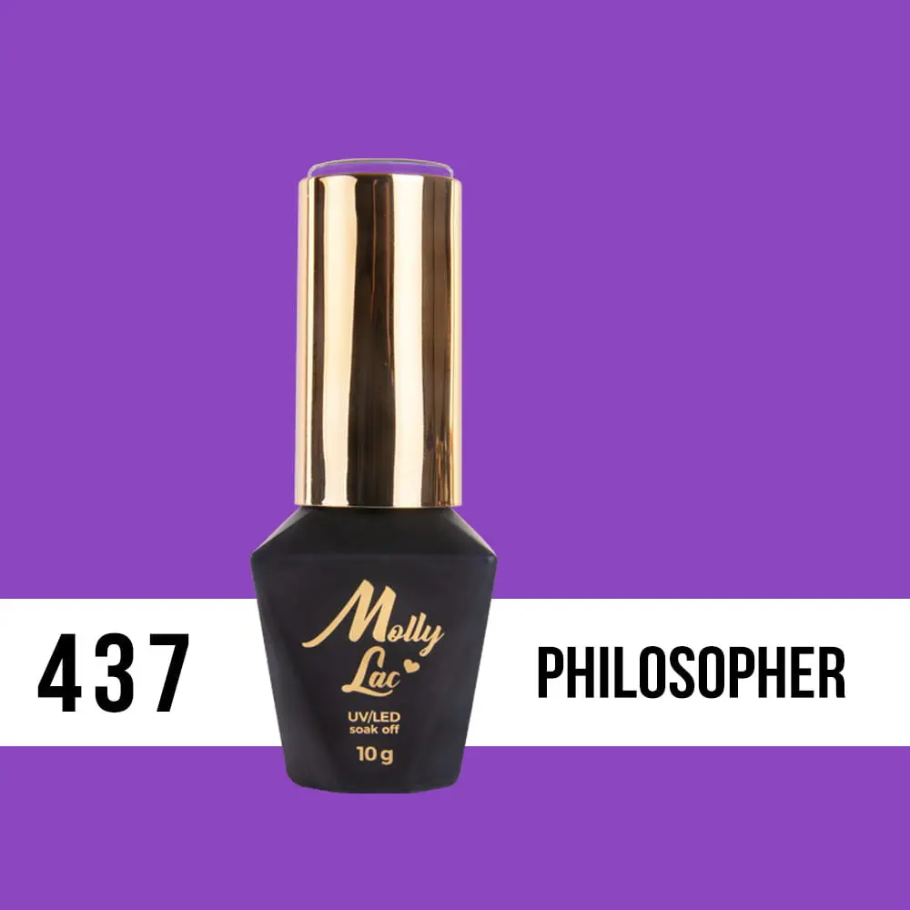 Gél lakk, UV/LED Molly Lac - Philosopher 437, 10ml