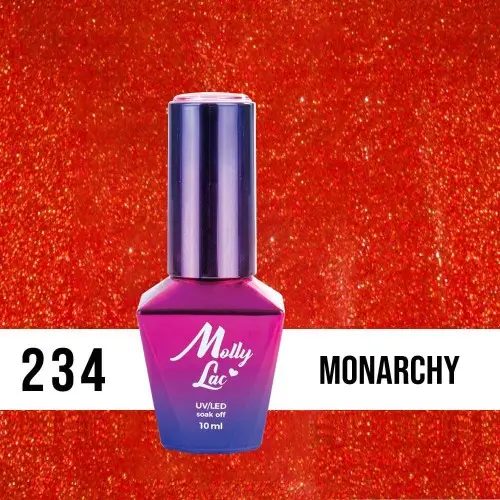 MOLLY LAC UV/LED gél lakk Glowing Time - Monarchy 234, 10ml