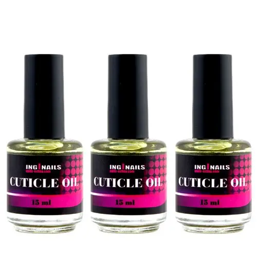 Cuticle Oil VANILLA YELLOW 15ml - körömbőr olaj Inginails, 3db