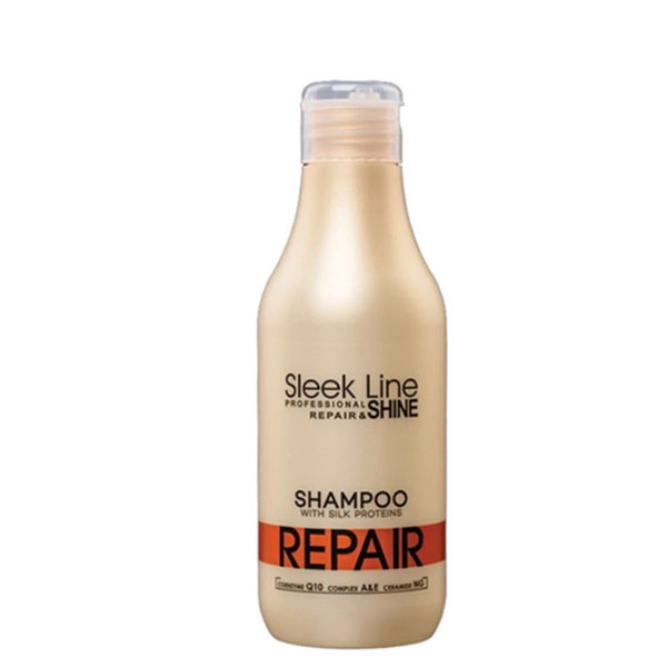 Sleek Line Repair sampon sérült és száraz hajra selyemmel 300 ml