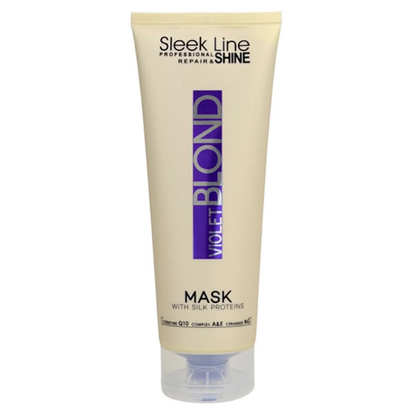 Sleek Line Violet Blond maszk selyemmel 250 ml