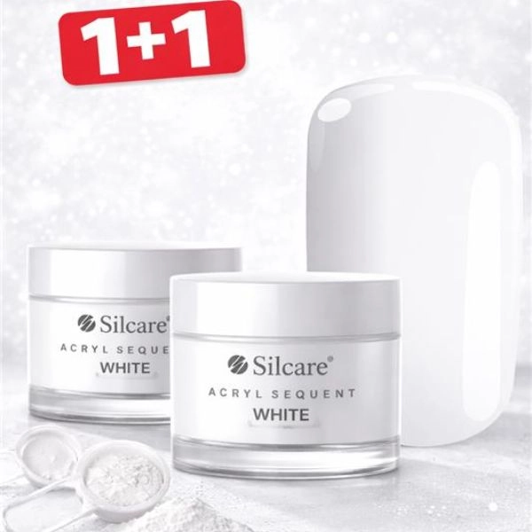 Silcare Sequent Acryl akril por - White, 10g - 1+1 INGYENES AKCIÓ