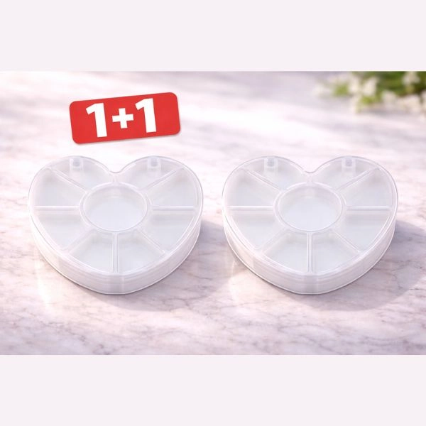 Üres tárcsa, szív alak - 9-részes - 1+1 INGYENES AKCIÓ