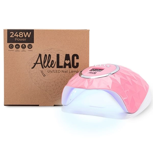 AlleLux Y13, UV/LED lámpa 248W, rózsaszín