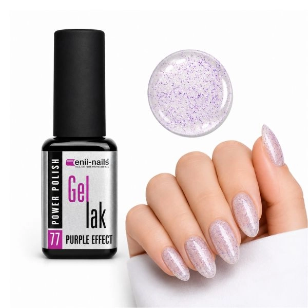 ENII UV lakkzselé – 77 Purple Effect, 11ml/gél lakk készítés