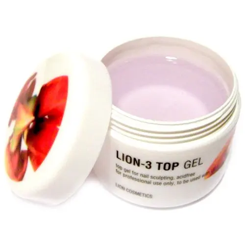 UV zselé Lion Cosmetics - 0-3 Top gel 40ml - fedő zselé/építő zselé