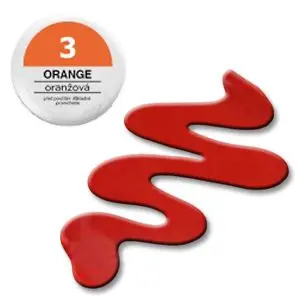3 Orange 5g – színes UV zselé