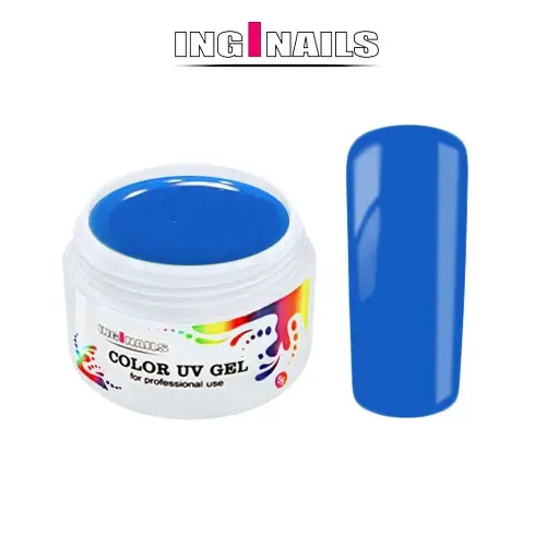 Neon Blue - 5g színes UV zselé Inginails 