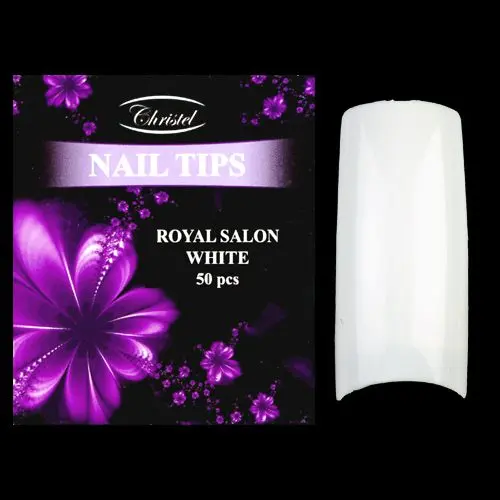 Royal Salon white 50db - 6-os méretű műkörmök