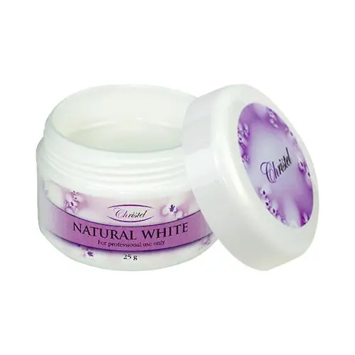 UV zselé Christel - Natural White gel, 25g 