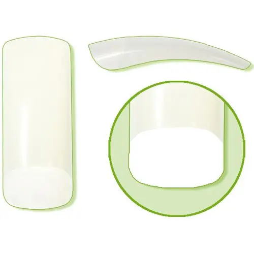 Műköröm tipek 50db - Perfect Square Natural , 9-es