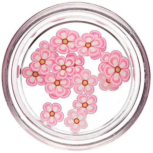 Szeletelt virágok - Fimo Nail Art