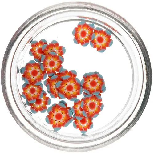 Virágszeletek - Fimo Nail Art