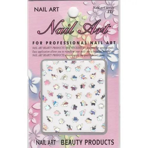 Csillogó matrica - 3D virágok